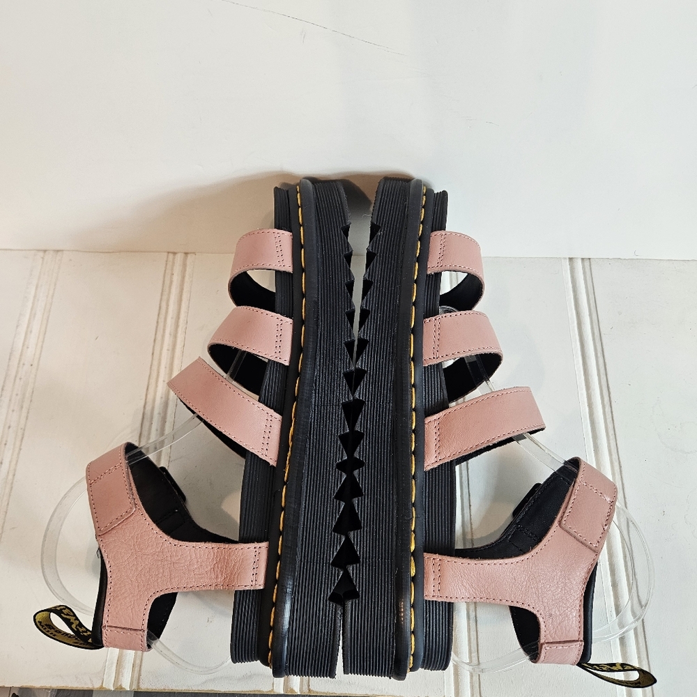 Dr. Martens Blaire Quad Platform Sandals Womens 10 Fondant Pink Strappy Chunky - Picture 7 of 16